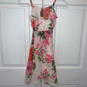 Pink floral dress
